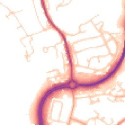 Daytime road noise heatmap for RH4 2LW