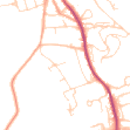 Daytime road noise heatmap for RH4 3AU
