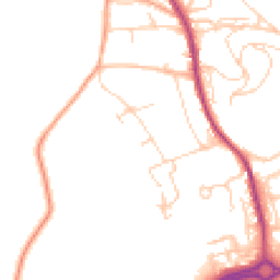Daytime road noise heatmap for RH4 3AW