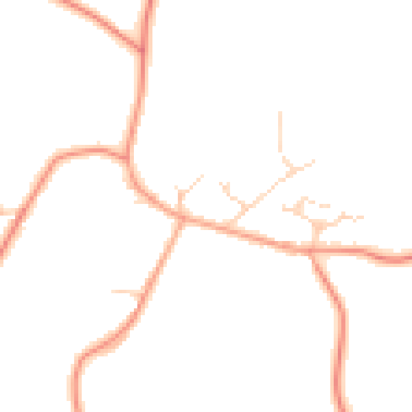 Daytime road noise heatmap for RH6 0BW