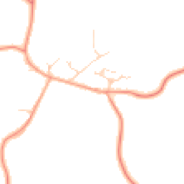 Daytime road noise heatmap for RH6 0BY