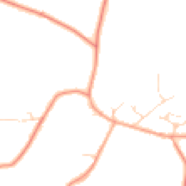 Daytime road noise heatmap for RH6 0DS