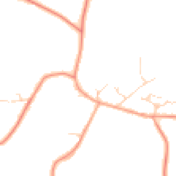 Daytime road noise heatmap for RH6 0DU