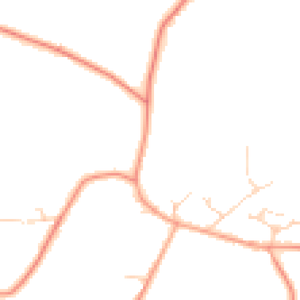 Daytime road noise heatmap for RH6 0ED