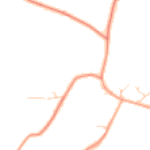 Daytime road noise heatmap for RH6 0EF