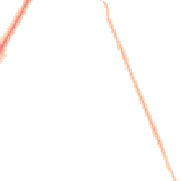 Night-time road noise heatmap for RH6 7BB