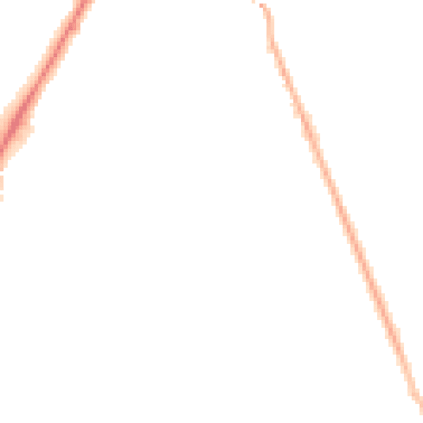 Night-time road noise heatmap for RH6 7NJ