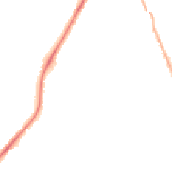 Night-time road noise heatmap for RH6 7PX