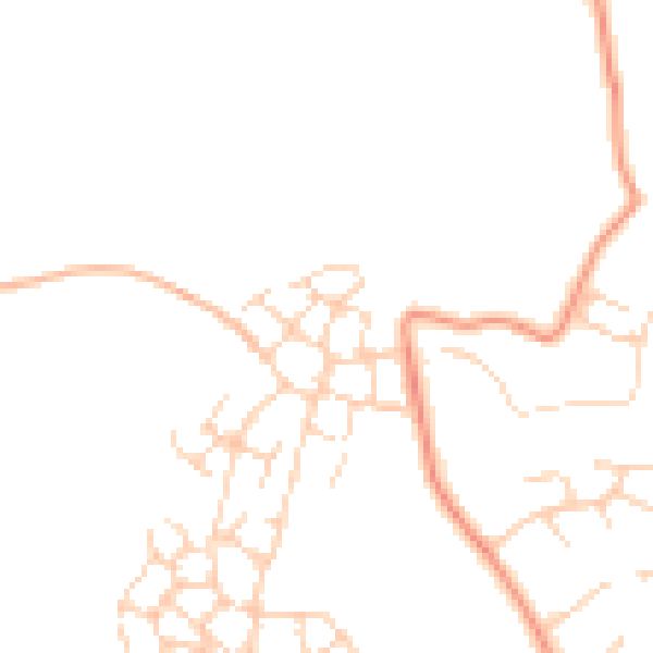 Daytime road noise heatmap for RH6 8GQ