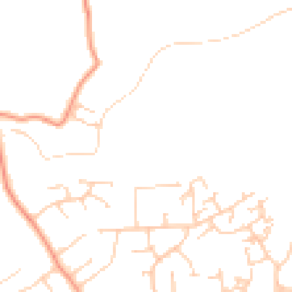 Daytime road noise heatmap for RH6 8TT