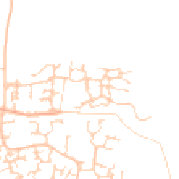 Daytime road noise heatmap for RH6 9FF