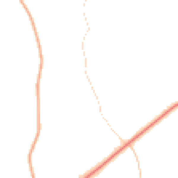 Daytime road noise heatmap for RH6 9JR