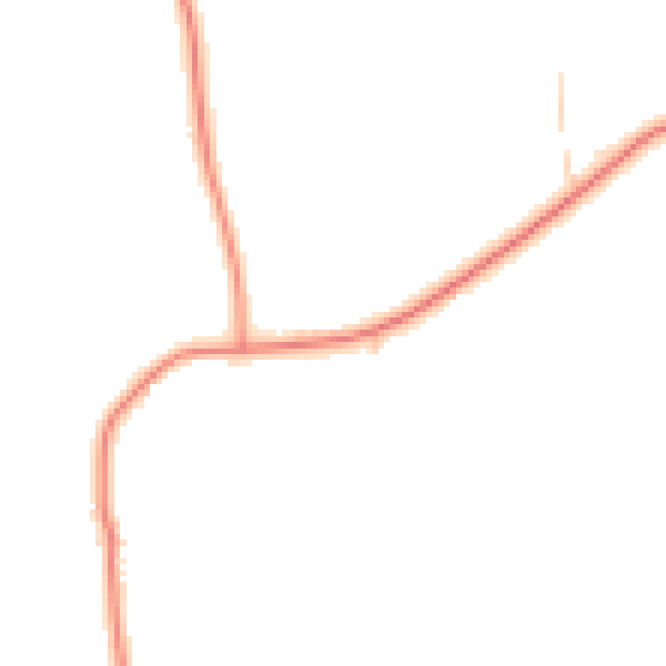 Daytime road noise heatmap for RH6 9LD
