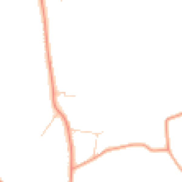 Daytime road noise heatmap for RH6 9QB