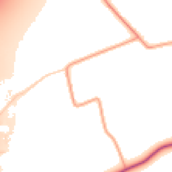 Daytime road noise heatmap for RH6 9RG