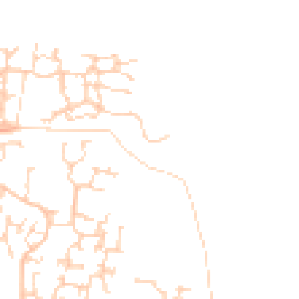 Daytime road noise heatmap for RH6 9RX