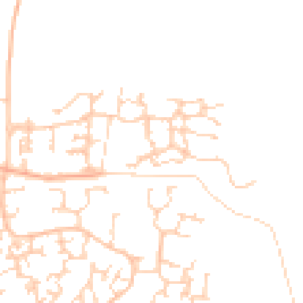 Daytime road noise heatmap for RH6 9TA