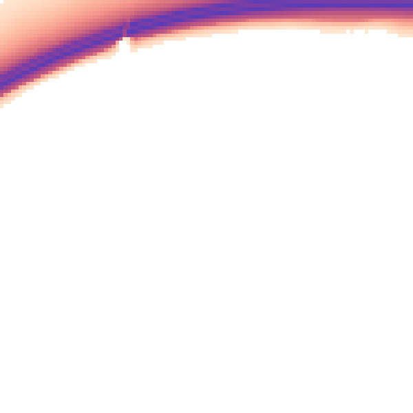 Night-time road noise heatmap for RH8 0EG