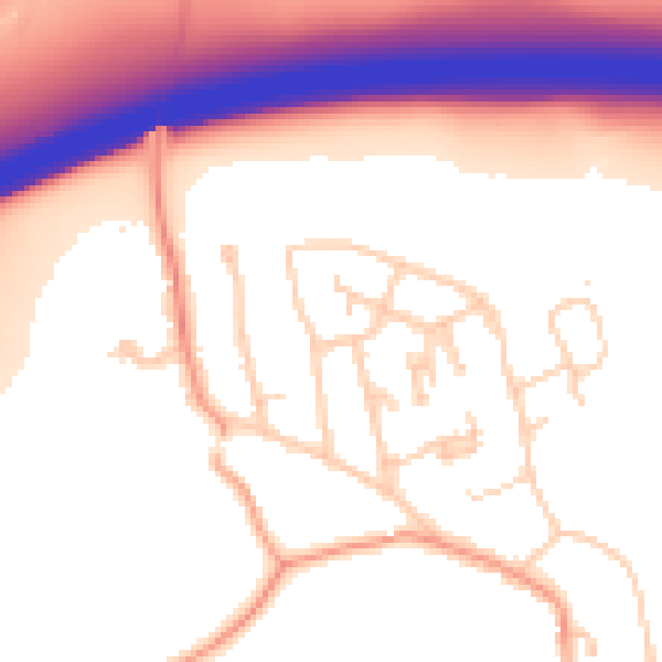 Daytime road noise heatmap for RH8 0LT