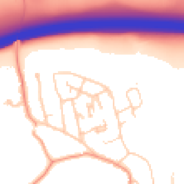 Daytime road noise heatmap for RH8 0NT