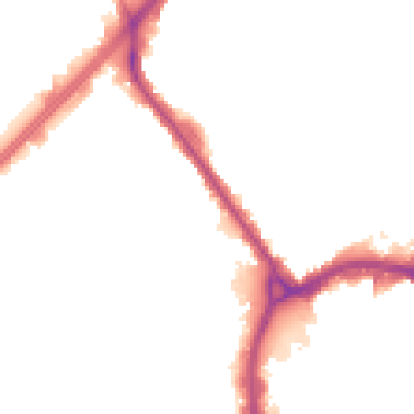 Night-time road noise heatmap for RM1 1DD