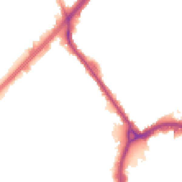 Night-time road noise heatmap for RM1 1EN