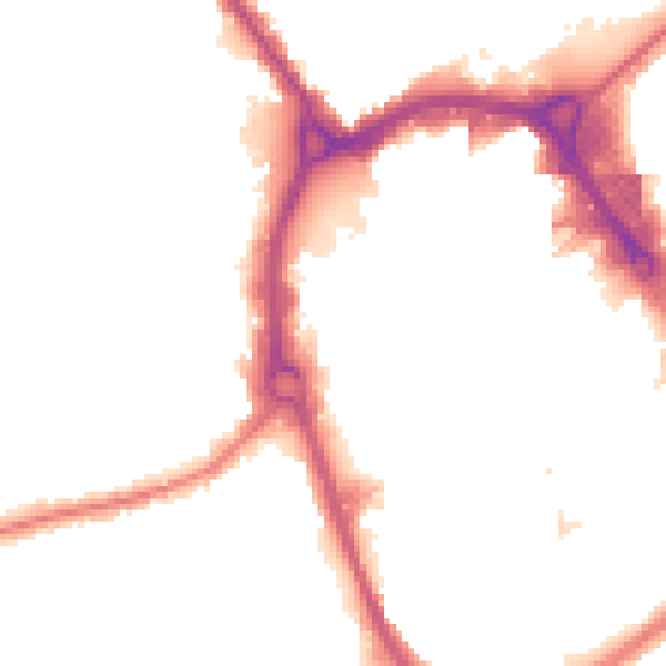 Night-time road noise heatmap for RM1 1JL