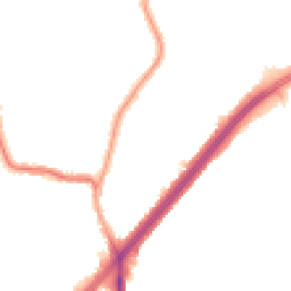 Night-time road noise heatmap for RM1 4RH