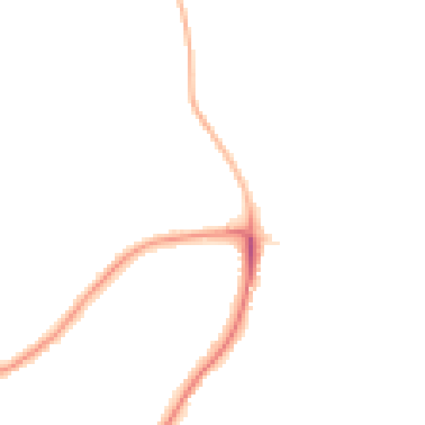 Night-time road noise heatmap for RM1 4WL