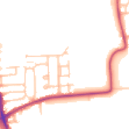 Daytime road noise heatmap for RM10 7BE