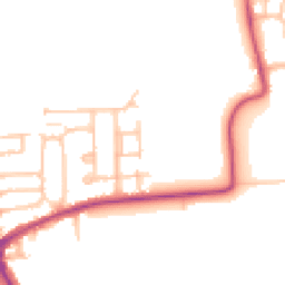 Daytime road noise heatmap for RM10 7BH