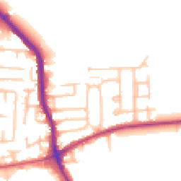 Daytime road noise heatmap for RM10 7BS