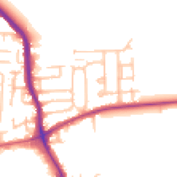 Daytime road noise heatmap for RM10 7BT
