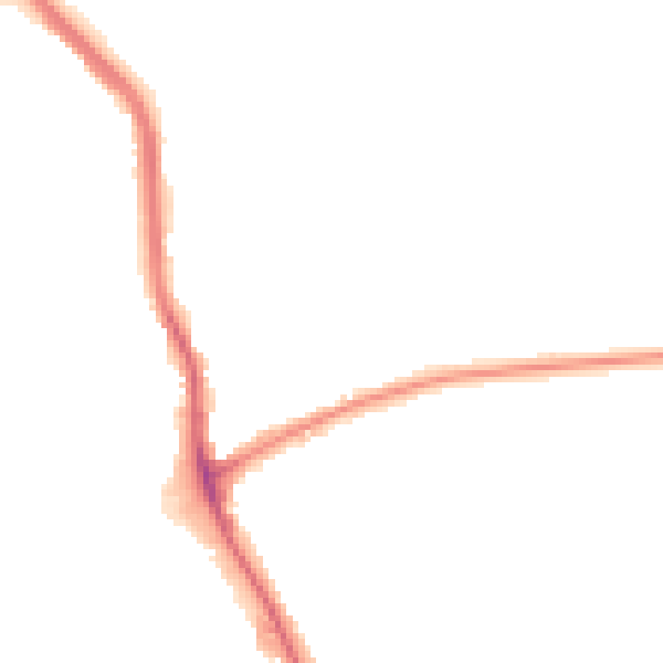 Night-time road noise heatmap for RM10 7BX