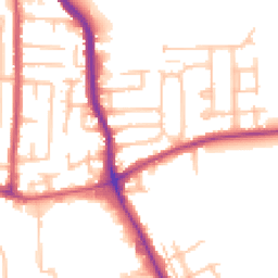 Daytime road noise heatmap for RM10 7DL