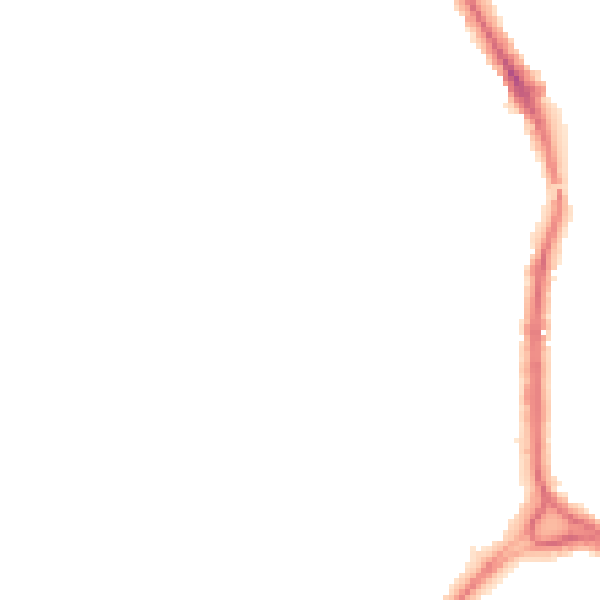 Night-time road noise heatmap for RM10 8US