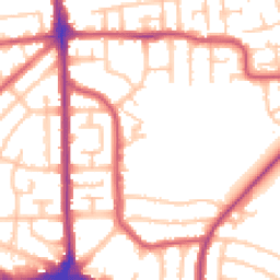 Daytime road noise heatmap for RM10 9HB