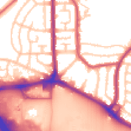 Daytime road noise heatmap for RM10 9PS