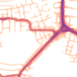Daytime road noise heatmap for RM10 9TL
