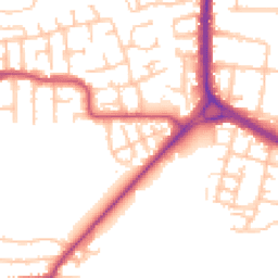Daytime road noise heatmap for RM10 9TS