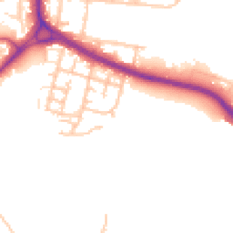 Daytime road noise heatmap for RM10 9YJ