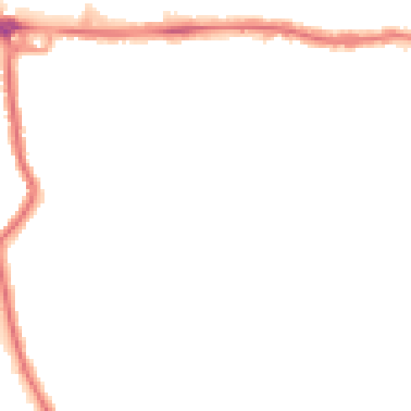 Night-time road noise heatmap for RM12 4AG