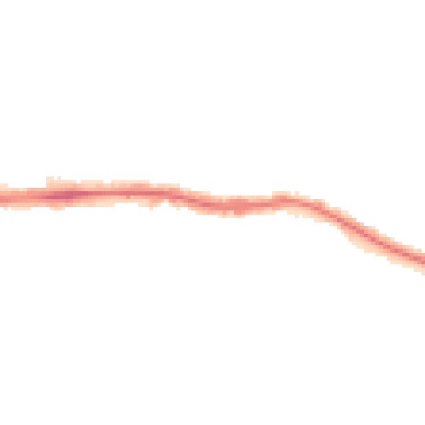 Night-time road noise heatmap for RM12 4SZ