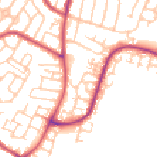 Daytime road noise heatmap for RM12 5PU