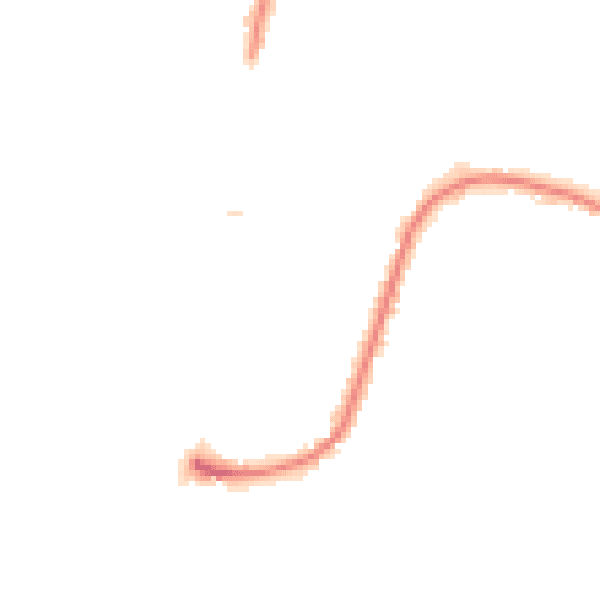 Night-time road noise heatmap for RM12 5PU