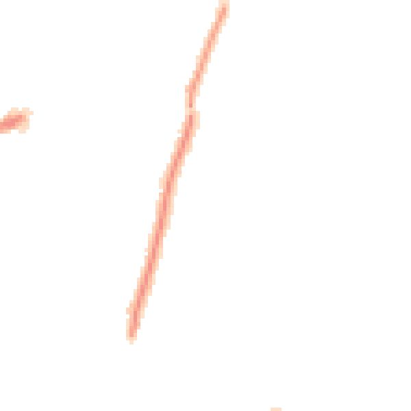 Night-time road noise heatmap for RM12 5SR