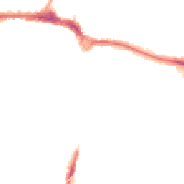 Night-time road noise heatmap for RM12 6LD