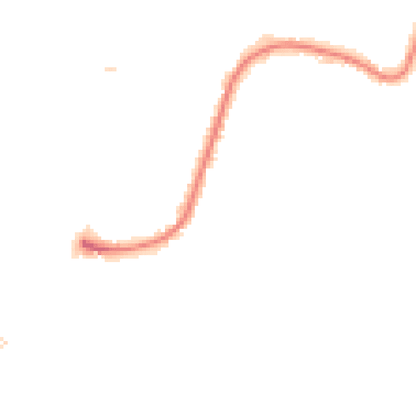 Night-time road noise heatmap for RM12 6NY