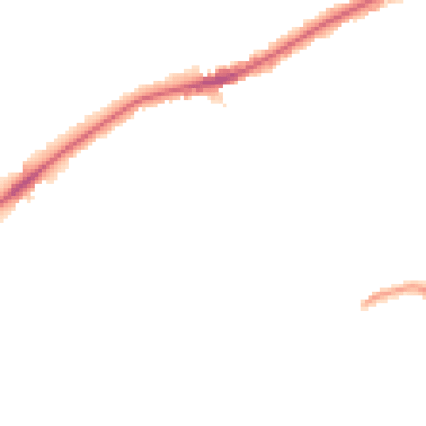 Night-time road noise heatmap for RM2 5DP