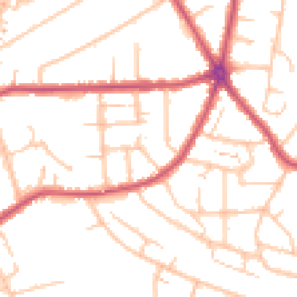 Daytime road noise heatmap for RM2 5SL